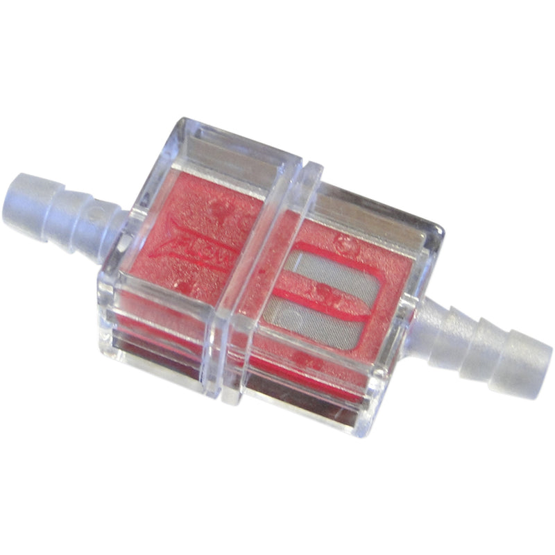 Helix In-Line Fuel Filters - Red - 1/4" - Display of 21 118-9213 | Fuel Filters