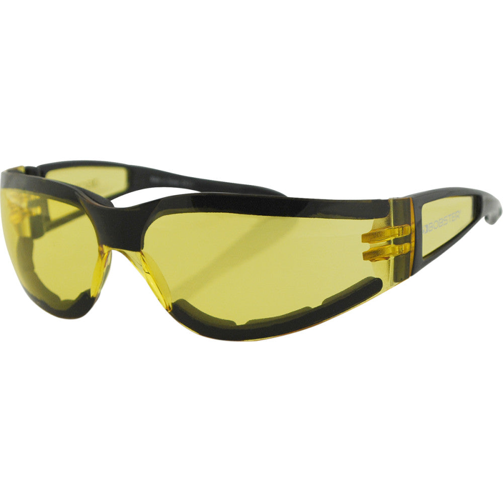BOBSTER Shield II Sunglasses - Gloss Black - Yellow Lens ESH204