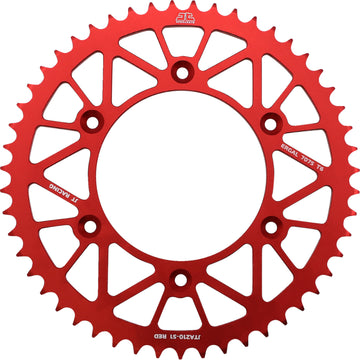 JT SPROCKETS Rear Sprocket - Beta/Honda - Red - 51 Tooth JTA210.51RED by JT Rear Sprockets   Aluminum/Alloy