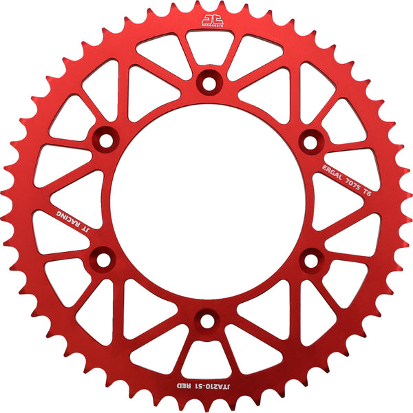 JT Sprockets Rear Sprocket - Beta/Honda - Red - 51 Tooth JTA210.51RED