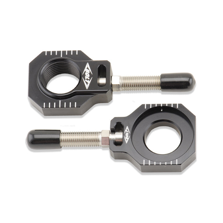Chain Adjuster Blocks Black Husq/Ktm
