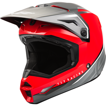 Fly Racing Kinetic Vision Helmet Red/Grey - X Small by WPS