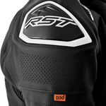 RST S1 D3O Leather CE Jacket - Black/White - 4XL