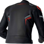 RST S1 D3O Leather CE Jacket - Black/Grey/Red - XL