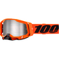 100% Racecraft 2 Goggle - Neon Orange - Silver Mirror 50010-00036