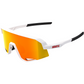 100% Slendale Sunglasses - Matte White - HiPER Red Multimirror 60057-00004