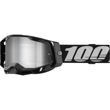 100% Racecraft 2 Goggle - Black - Silver Mirror 50010-00034