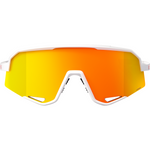 100% Slendale Sunglasses - Matte White - HiPER Red Multimirror 60057-00004