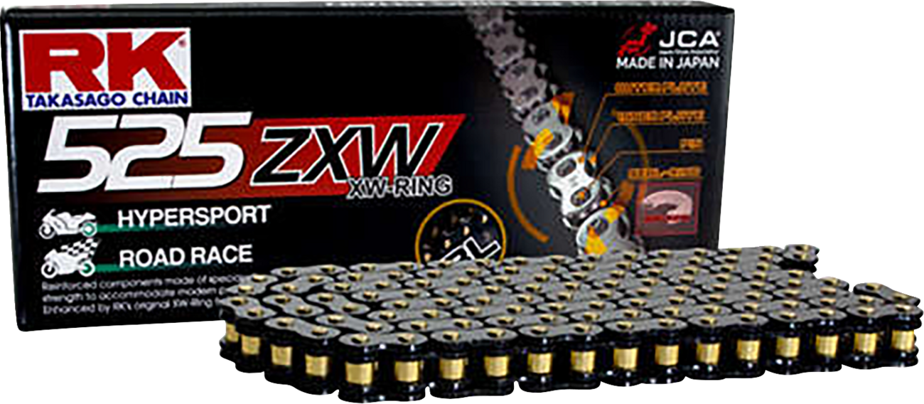 RK 525 ZXW - Drive Chain - 120 Links - Black Scale BL525ZXW-120