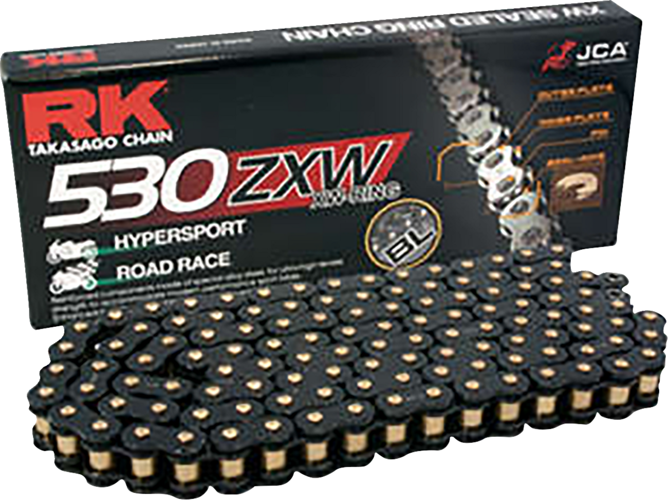 RK 530 ZXW - Drive Chain - 150 Links - Black Scale BL530ZXW-150