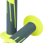 ProTaper Full Diamond Clamp-On Grips - Neon Yellow/Dark Gray