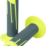 ProTaper Full Diamond Clamp-On Grips - Neon Yellow/Dark Gray