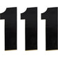 Moose Racing Race Number 1 - Black - 6" 80111