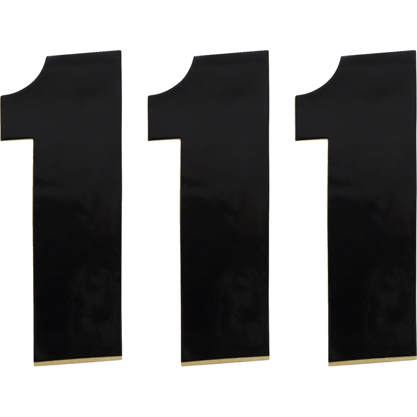 Moose Racing Race Number 1 - Black - 6" 80111