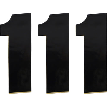Moose Racing Race Number 1 - Black - 6" 80111