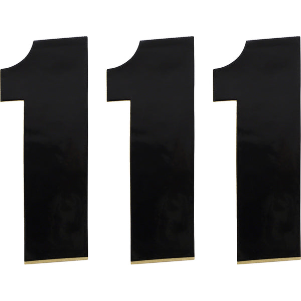 Moose Racing Race Number 1 - Black - 6