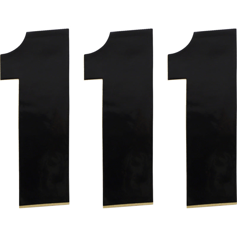 Moose Racing Race Number 1 - Black - 6" 80111