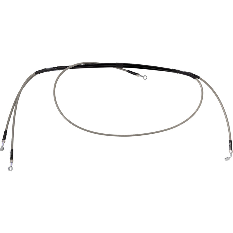 Moose Offroad Brake Line Pair - Stainless Steel B05-1-018/P | Brake Lines Hoses Stainless Steel