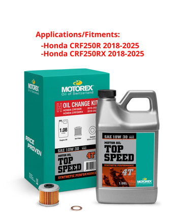 Motorex Top Speed Oil Change Kit 1.08L 10W / 30 Hon