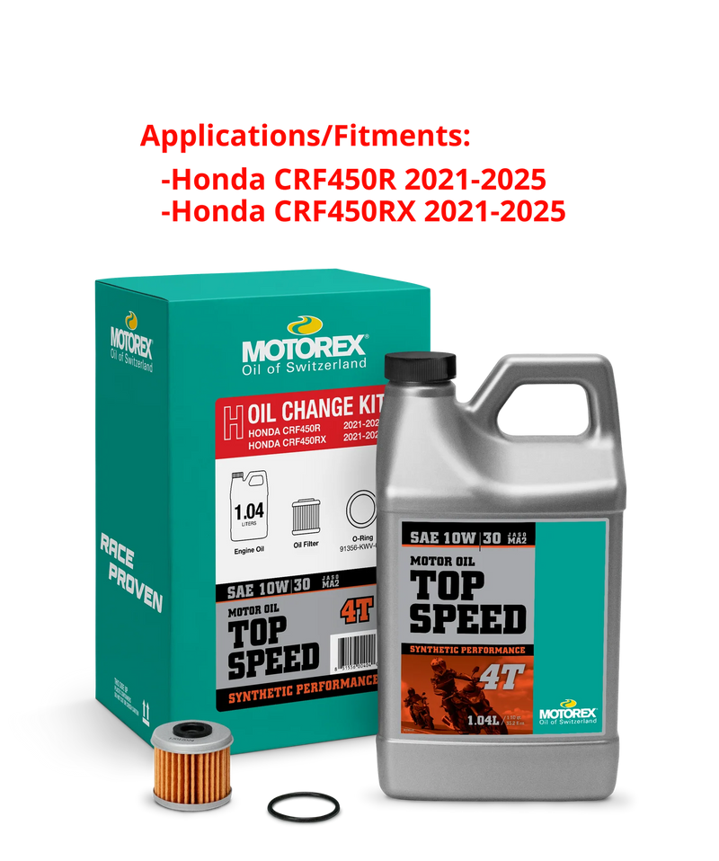 Motorex Top Speed Oil Change Kit 1.04L 10W / 30 Hon