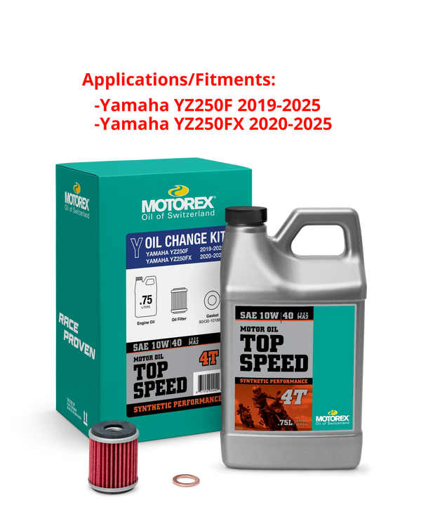 Motorex Top Speed Oil Change Kit 0.75L 10W / 40 Yam