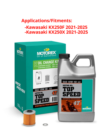 Motorex Top Speed Oil Change Kit 0.80L 10W / 40 Kaw