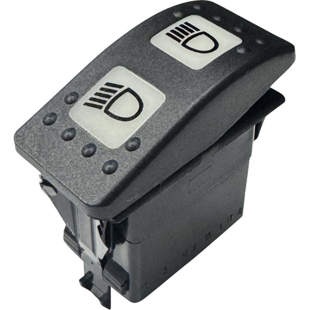 Custom Dynamics Non-Interrupting 3-Position Lighted Rocker Switch - Shark Demon? 2 CD-OR-SWITCH