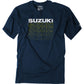 FACTORY EFFEX Suzuki Repeat T-Shirt - Heather Navy - Medium 27-87422