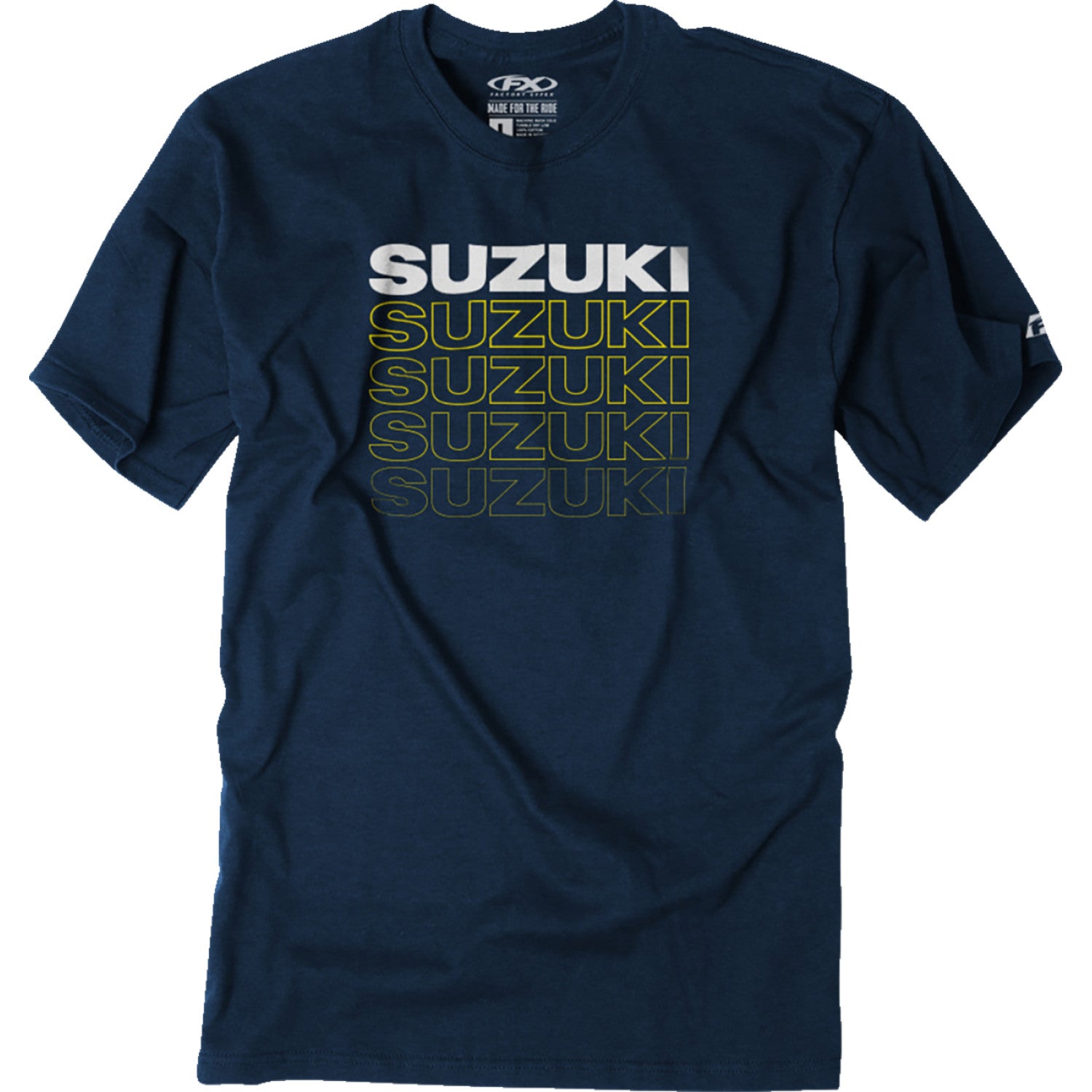 FACTORY EFFEX Suzuki Repeat T-Shirt - Heather Navy - Medium 27-87422