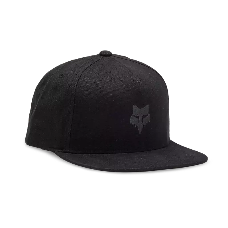 Fox Head Snapback Hat Black/Charcoal OS | Hats
