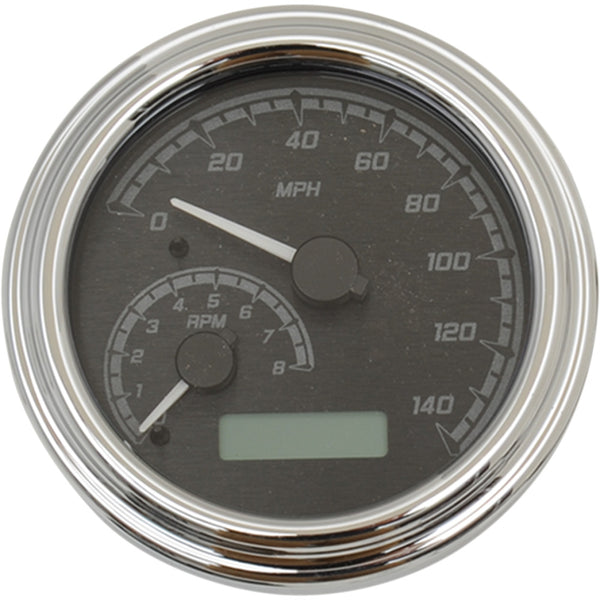 Dakota Digital MVX Fatbob Analog/Digital Gauge System - Black/Gray/Chrome MVX-2004-KG-C