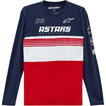 ALPINESTARS Turbo Long-Sleeve T-Shirt - Navy/Red - XL 1213711117030XL