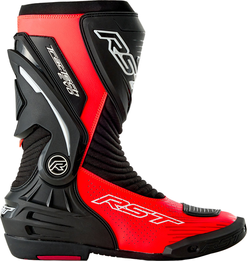 RST Tractech Evo D3O CE Boot - Black/Fluro Red - US 13