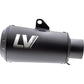 Leovince Universal LV-10 Slip-On Muffler - Full Black 9746FBU | Mufflers For Street | Leovince