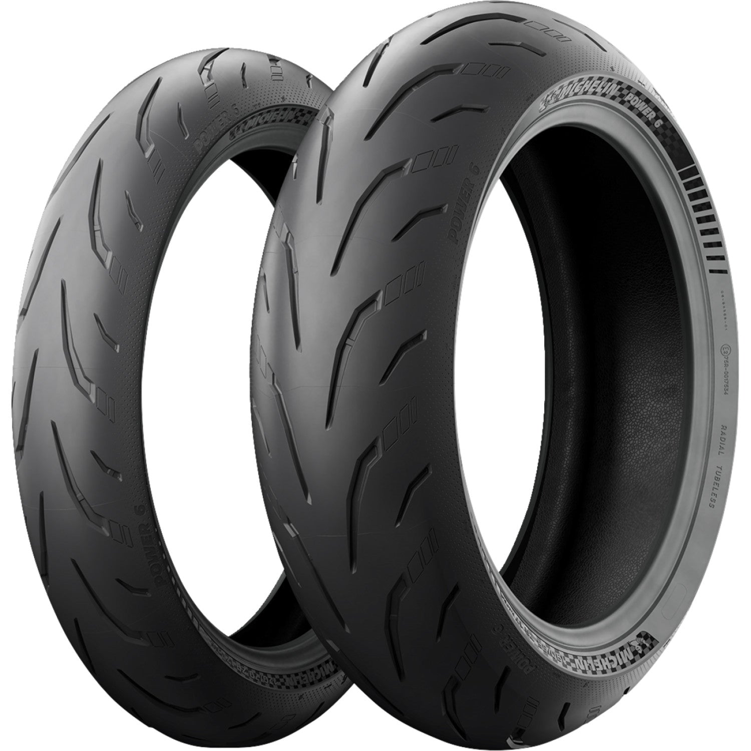 Michelin Tire - Power 6 - Front - 110/70ZR17 - (54W) 98281 | Tire Street Radial Front | Michelin