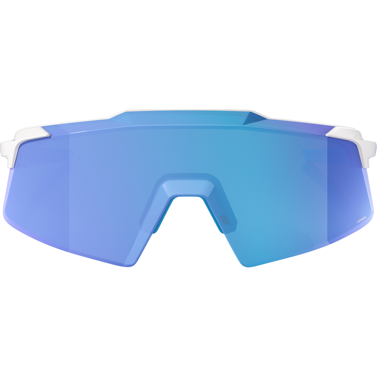 100% Aerocraft Sunglasses - Matte White - HiPER Blue 60032-00011