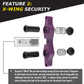 Tamer Double Button X Wing Purple