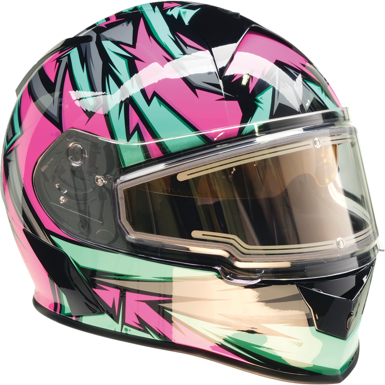 Z1R Warrant Helmet - Neuron - Pink/Teal - 2XL 0101-17216