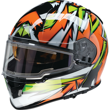 Z1R Warrant Helmet - Neuron - Orange/Green - Large 0101-17226