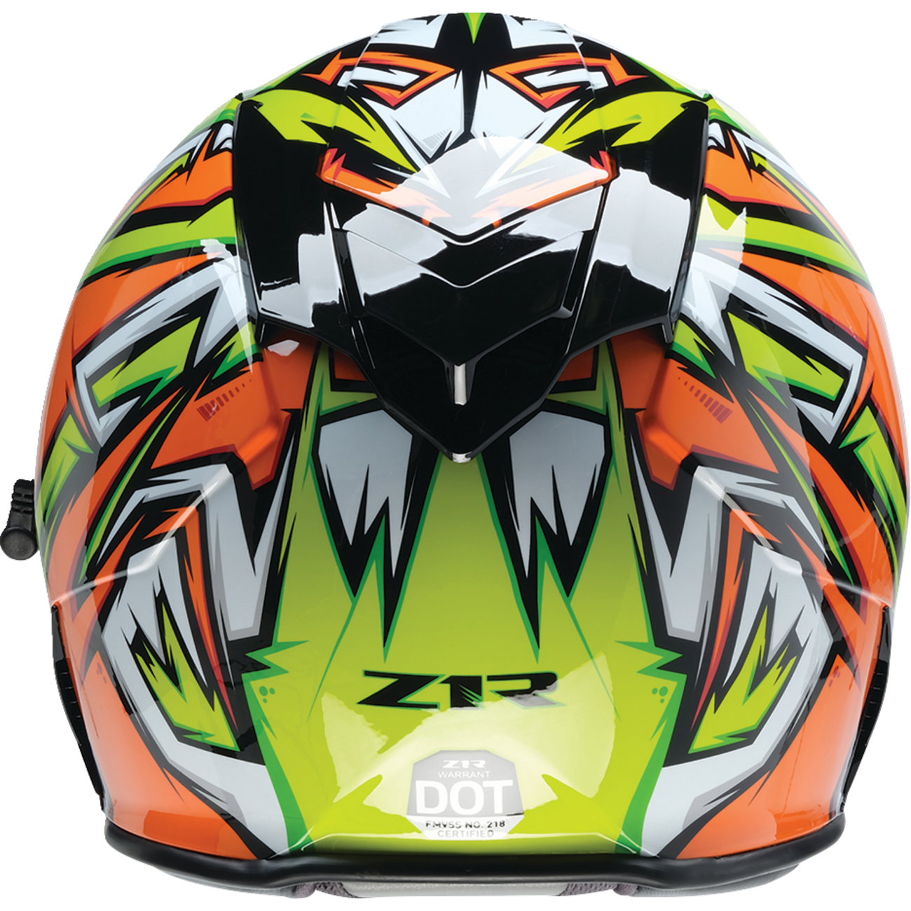 Z1R Warrant Helmet - Neuron - Orange/Green - Medium 0101-17225