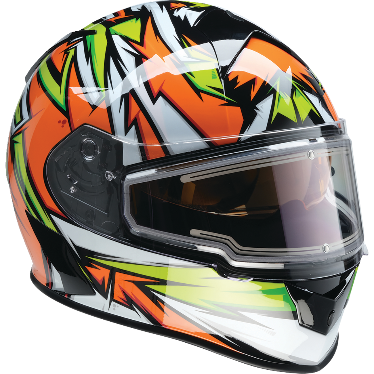 Z1R Warrant Helmet - Neuron - Orange/Green - Large 0101-17226