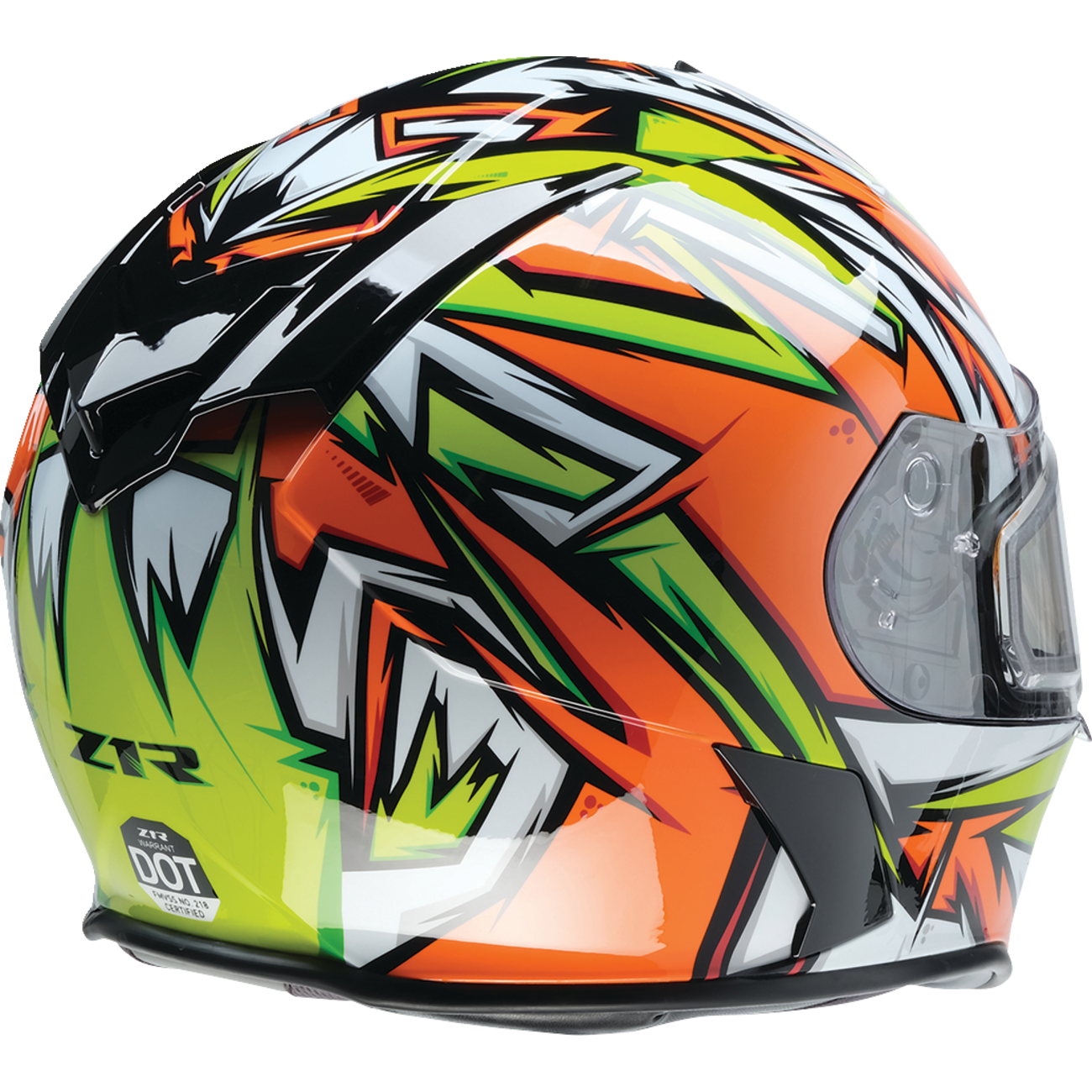 Z1R Warrant Helmet - Neuron - Orange/Green - Large 0101-17226