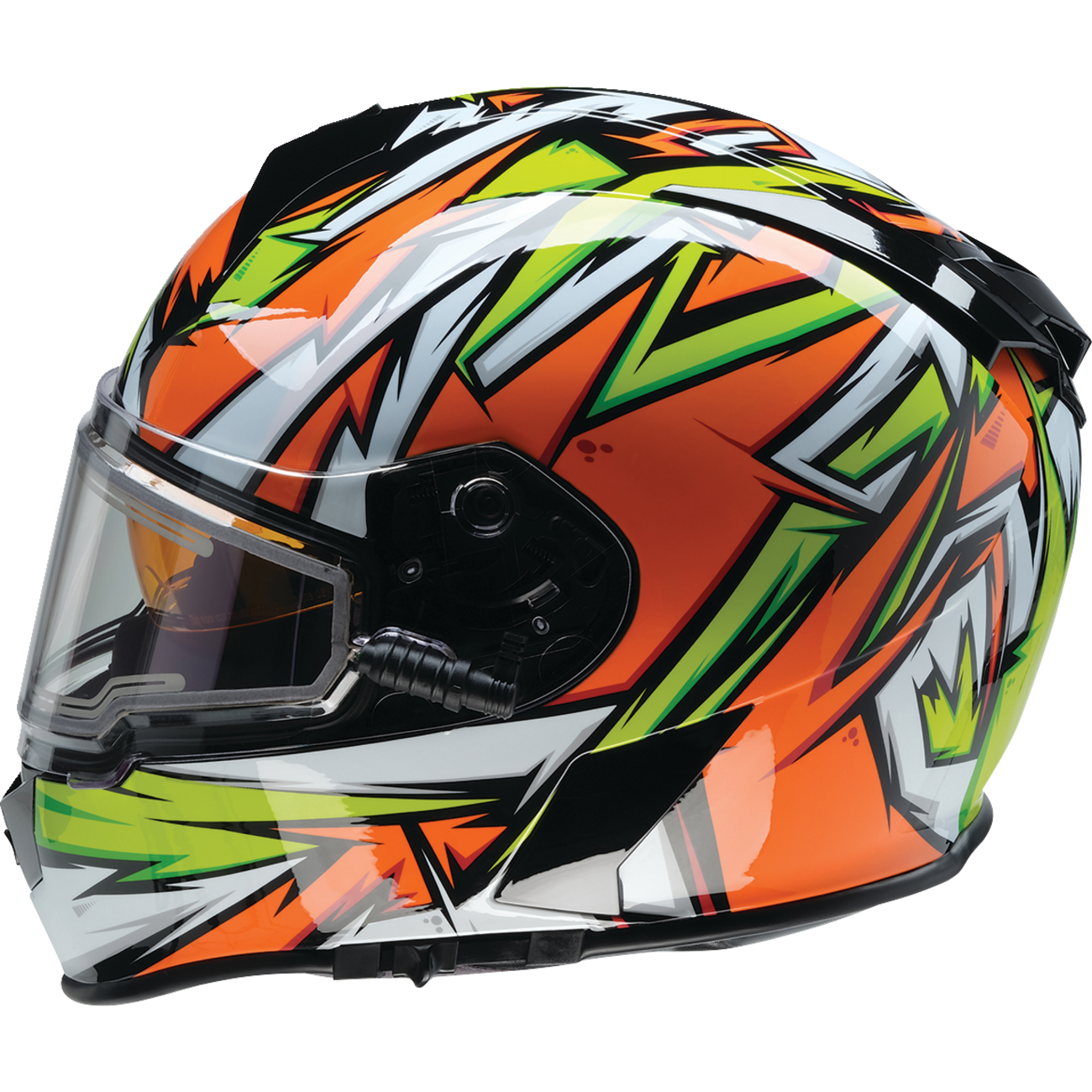 Z1R Warrant Helmet - Neuron - Orange/Green - Large 0101-17226