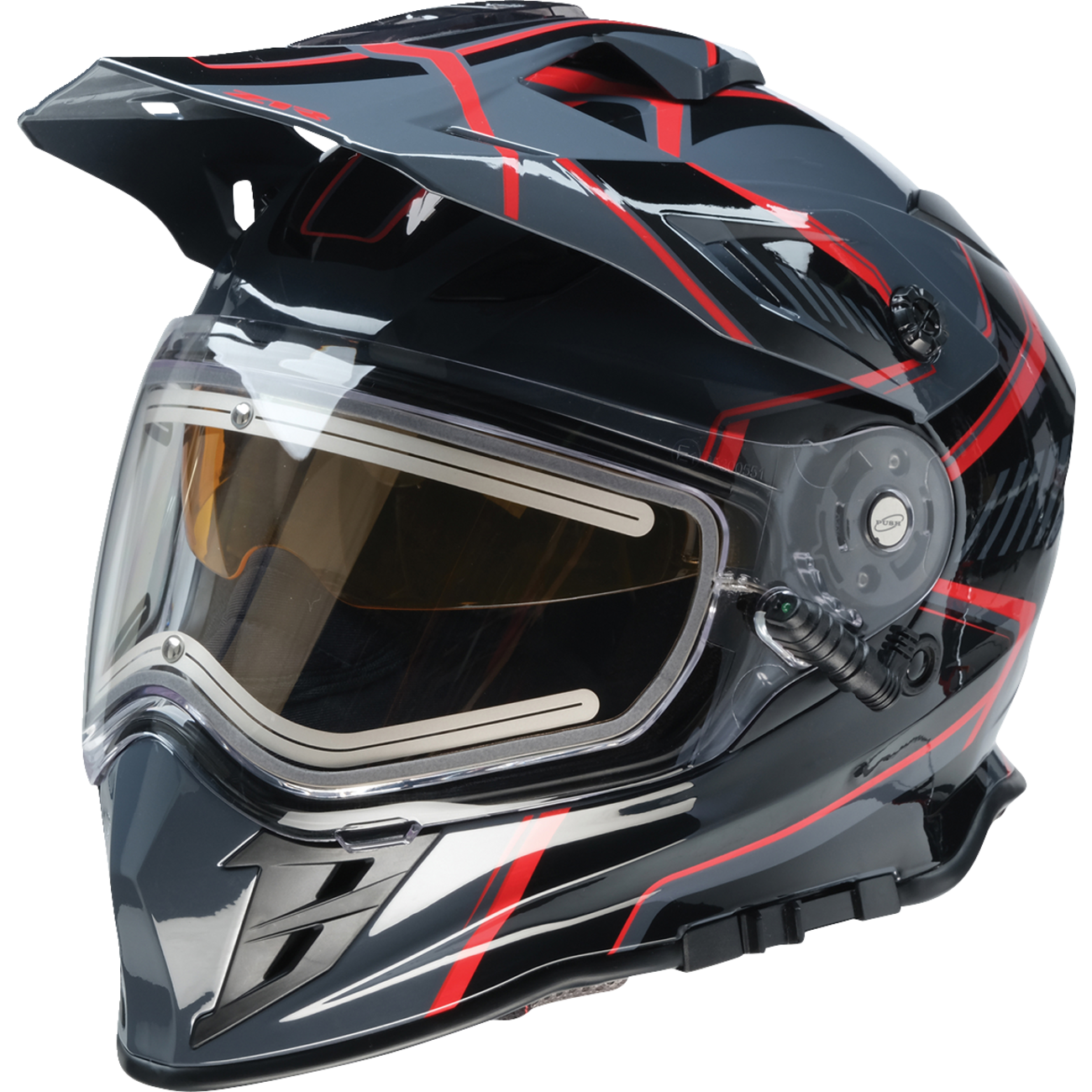 Z1R Range Helmet - Rotor - Black/Red - Large 0101-17232