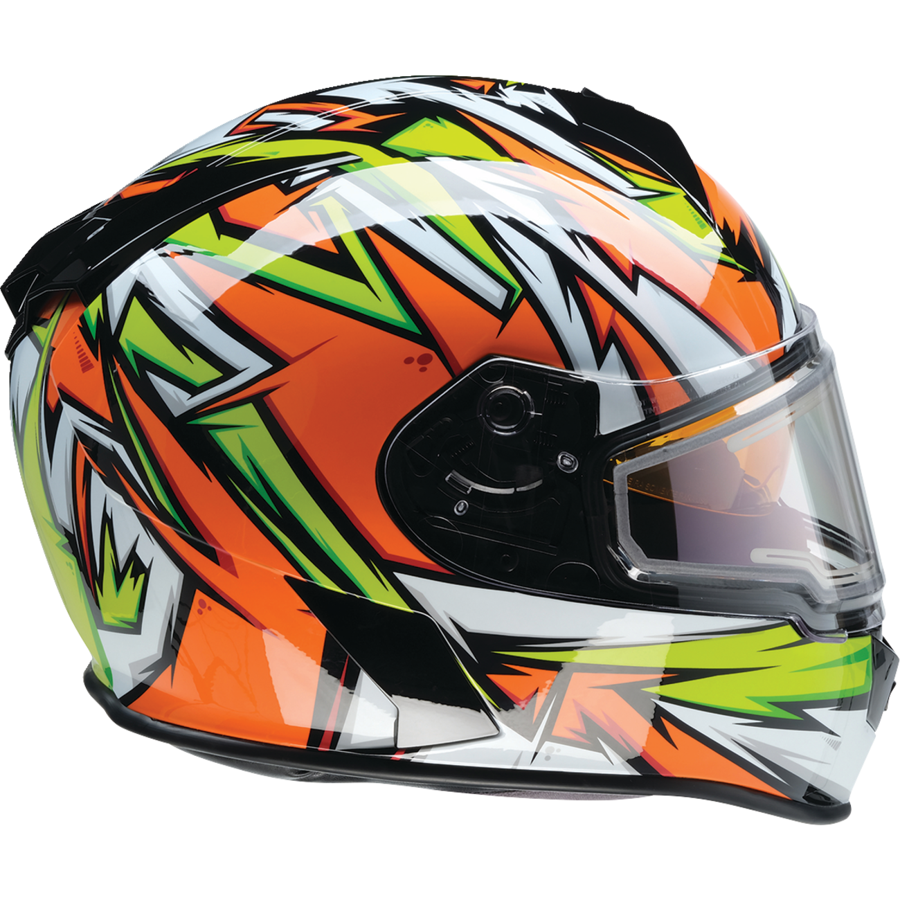 Z1R Warrant Helmet - Neuron - Orange/Green - Medium 0101-17225