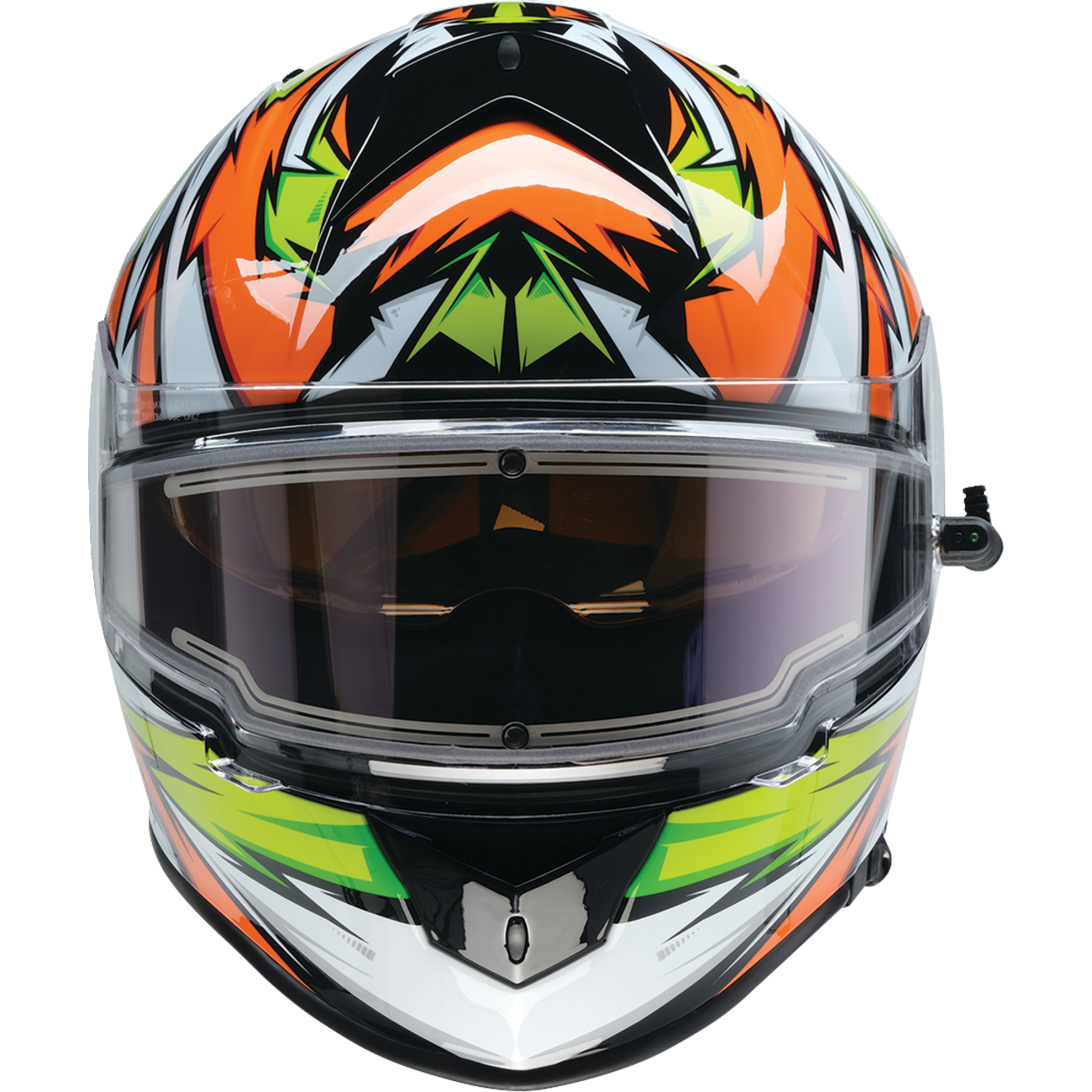 Z1R Warrant Helmet - Neuron - Orange/Green - Medium 0101-17225