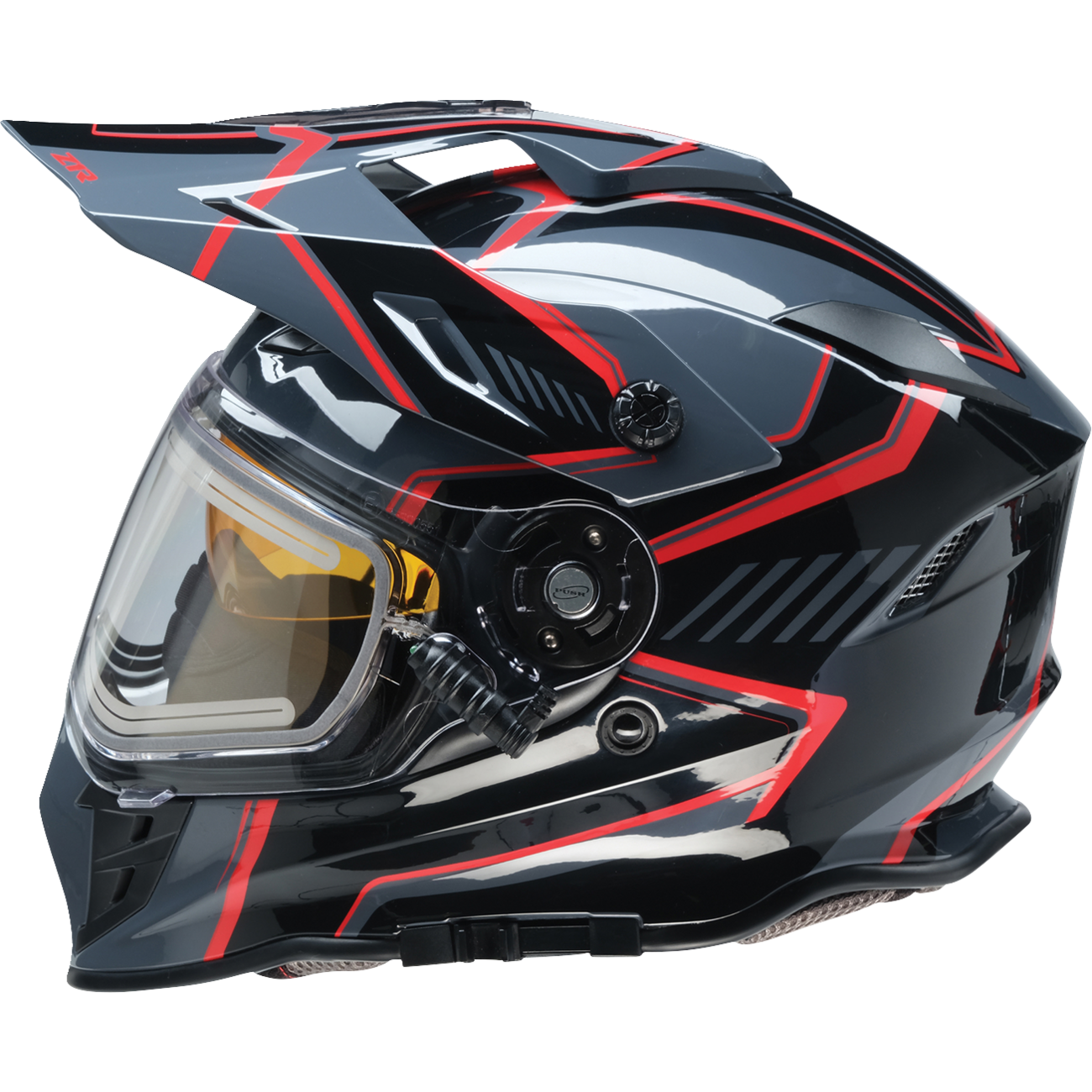 Z1R Range Helmet - Rotor - Black/Red - Medium 0101-17231