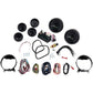 Dakota Digital MVX-8K Series Analog/Digital 6-Gauge Kit - Black Bezel - Black Face with Gray Background MVX-8600-KG-K