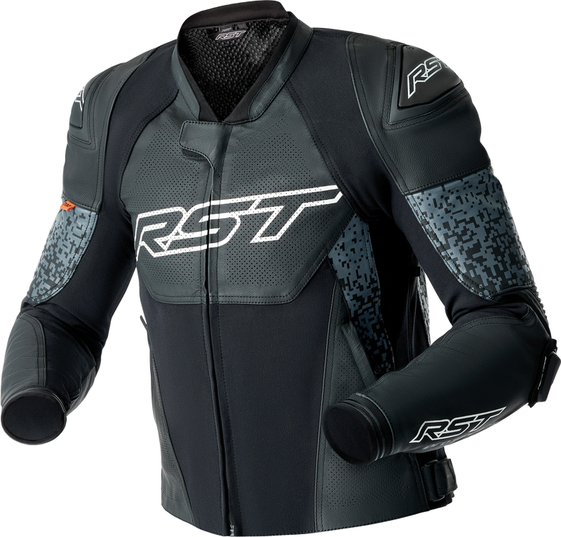 RST Pro Series Supersport K D3O CE Leather Jacket - Grey/Black - L