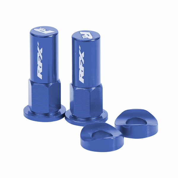 RFX Rim Lock Nuts & Washers 2pcs Blue FXRL 90000 99BU